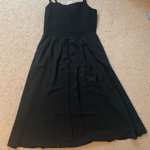 Smocked midi dress